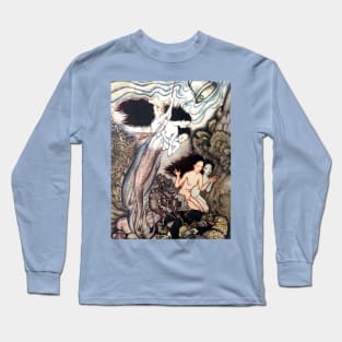 Full Fathom Five - The Tempest, Arthur Rackham Long Sleeve T-Shirt